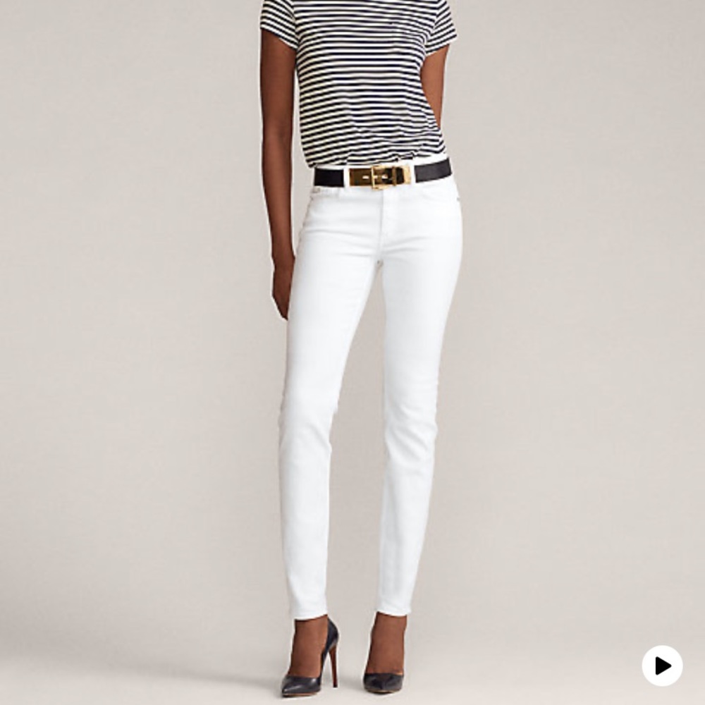 Ralph Lauren Black Label White Jeans